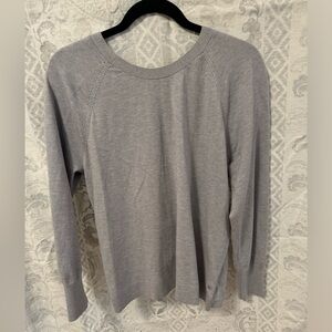 Victoria’s Secret Gray Twist Back Sweater L ITEM# 1010